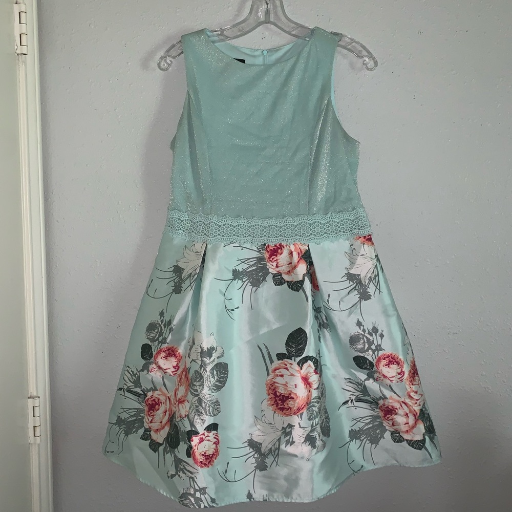 HAS TO GO Girls Mint Green Dress